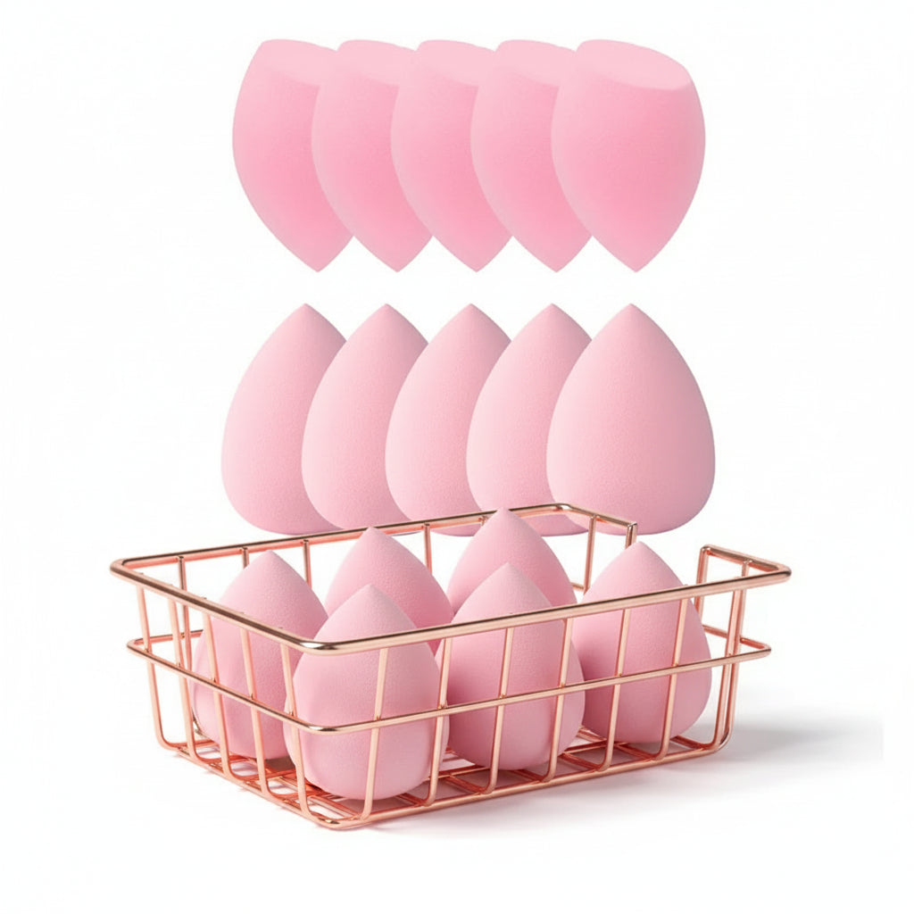 Lot de 10 Houppettes – Éponges Douces 6 cm