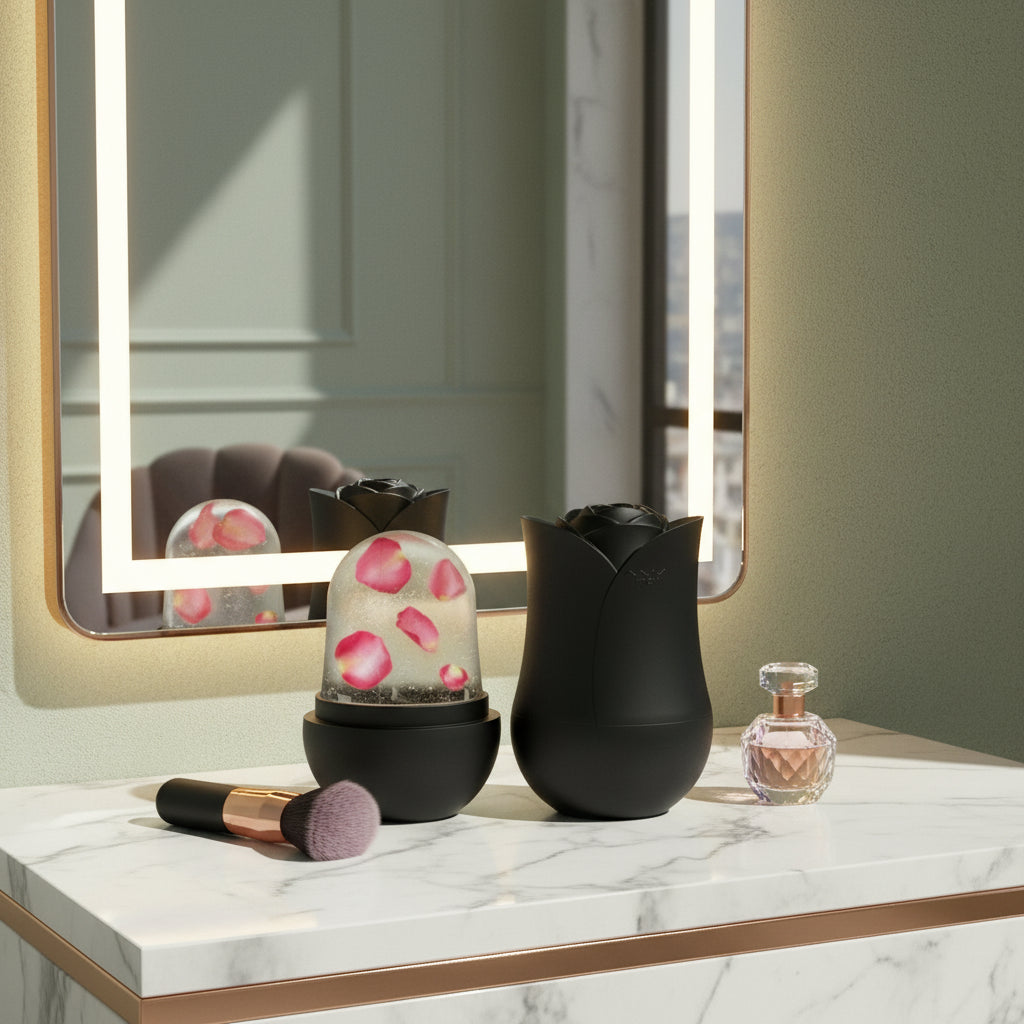 Ice Roller Visage – Sculpte, Décongestionne et Illumine la Peau