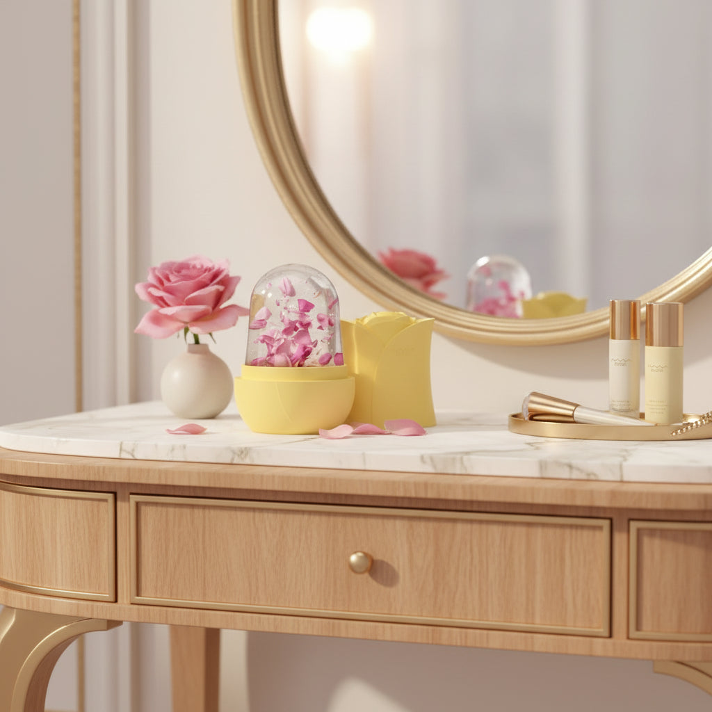 Ice Roller Visage – Sculpte, Décongestionne et Illumine la Peau