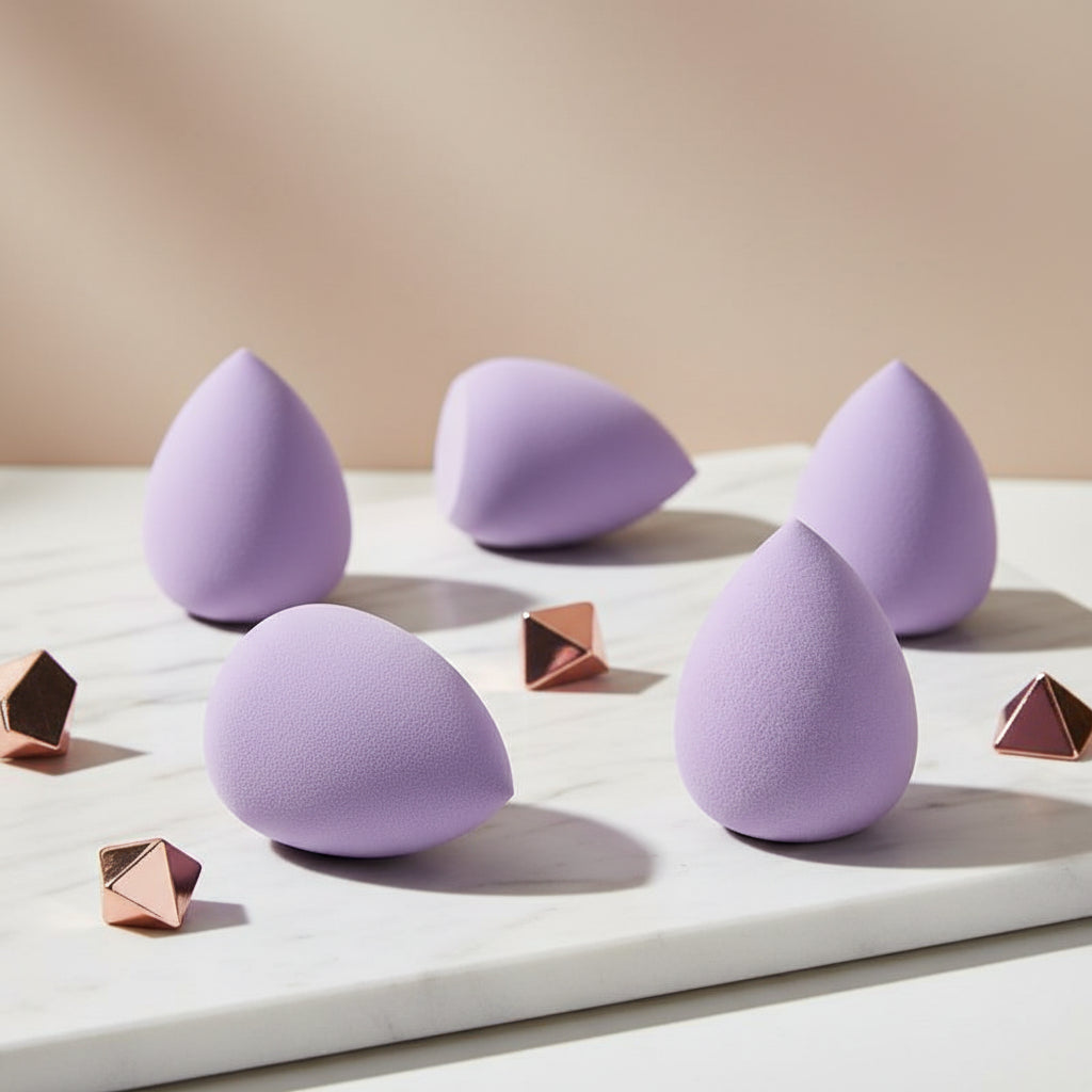 Lot de 10 Houppettes – Éponges Douces 6 cm