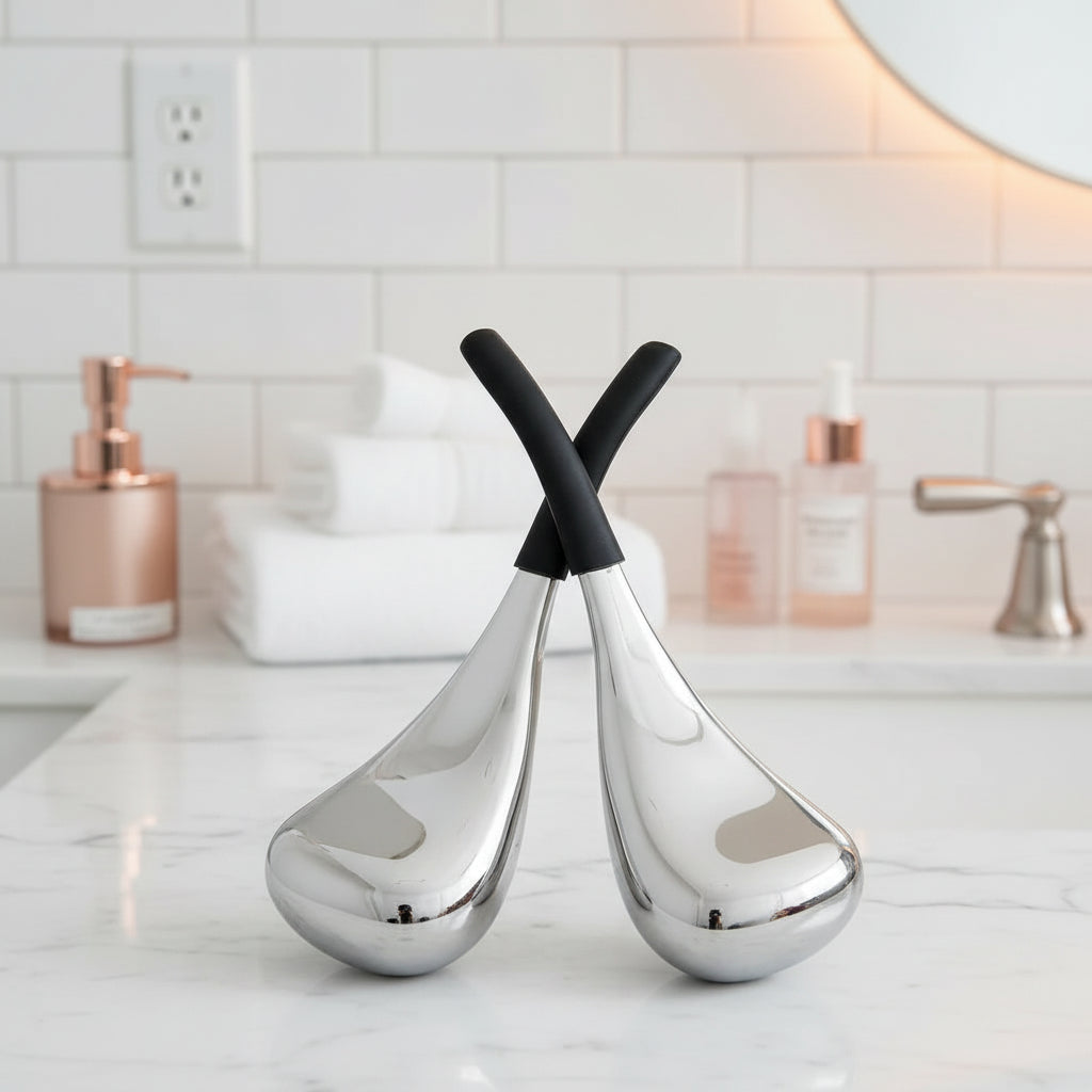 Globes en Inox Anti-Poches & Teint Éclatant