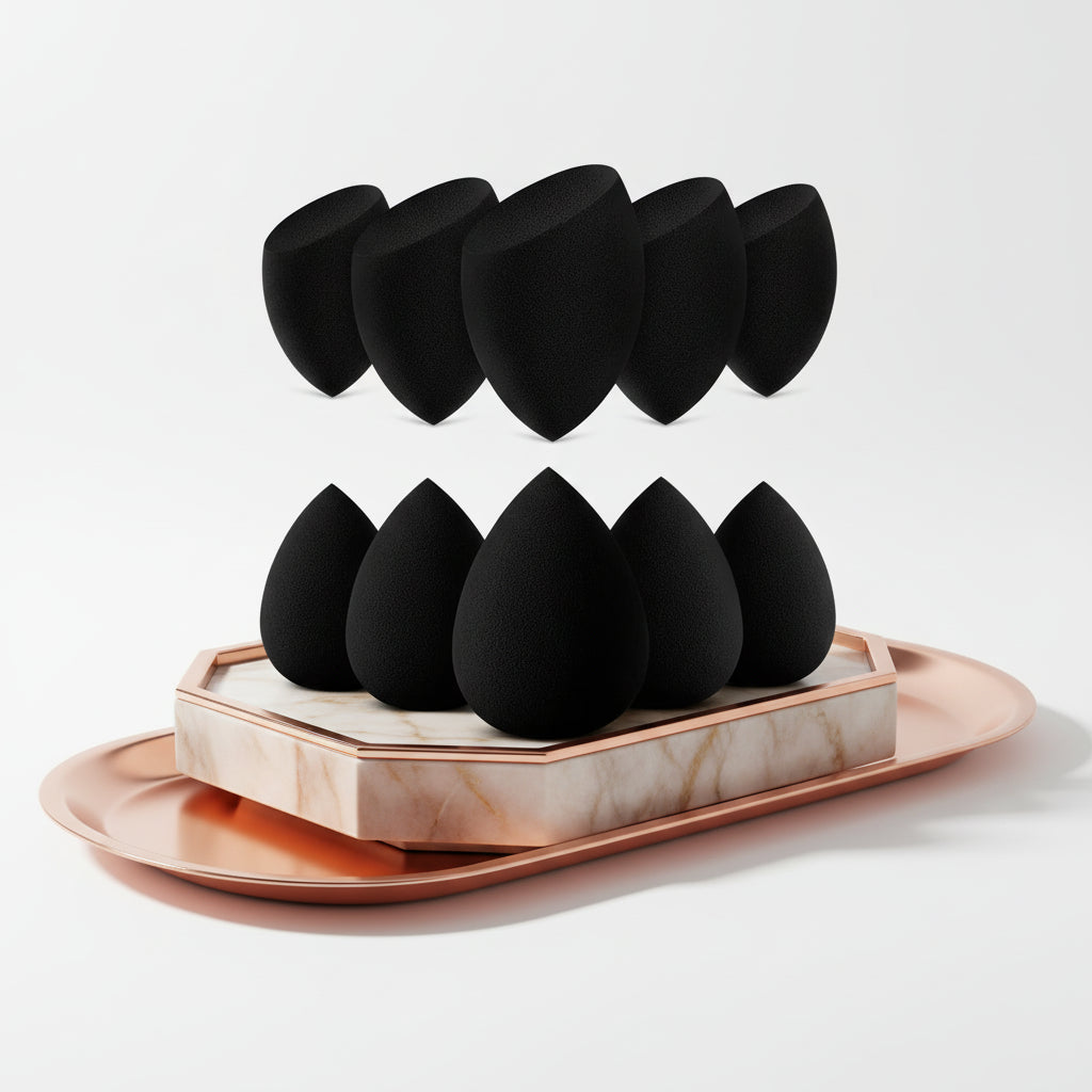 Lot de 10 Houppettes – Éponges Douces 6 cm